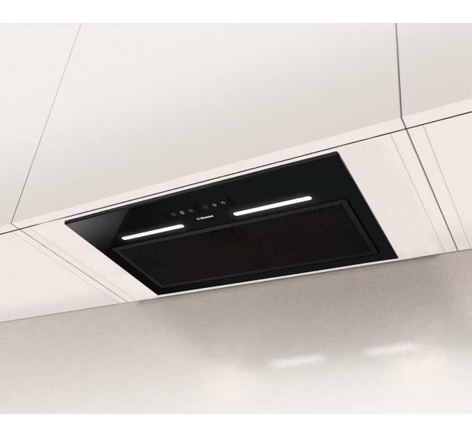 Вытяжка Hansa встраиваемая, 55см, 462м3ч, черный