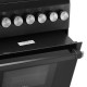 Плита ARDESTO газова, 50л, 50x60см, скляна кришка, електропідпал, таймер, термометр, каво адаптер, форсунки LPG (підключення газового балона), чорний