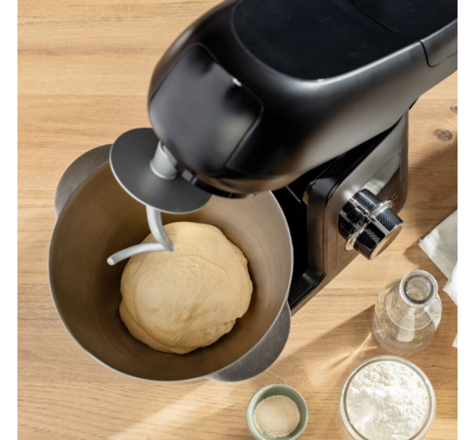 Кухонная машина Tefal Bake Partner 1100Вт, чаша-металл, корпус-пластик, насадок-6, черный