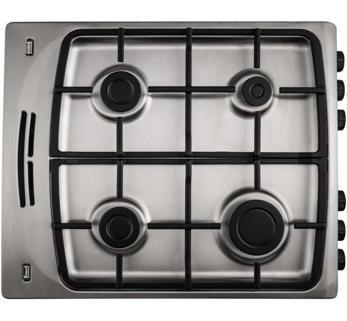 Плита Hansa комби, 65л, 50x60см, дисплей, конвекция, чугун, нерж