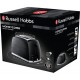 Тостер Russell Hobbs Honeycomb 850Вт, широкі слоти, пластик, чорний