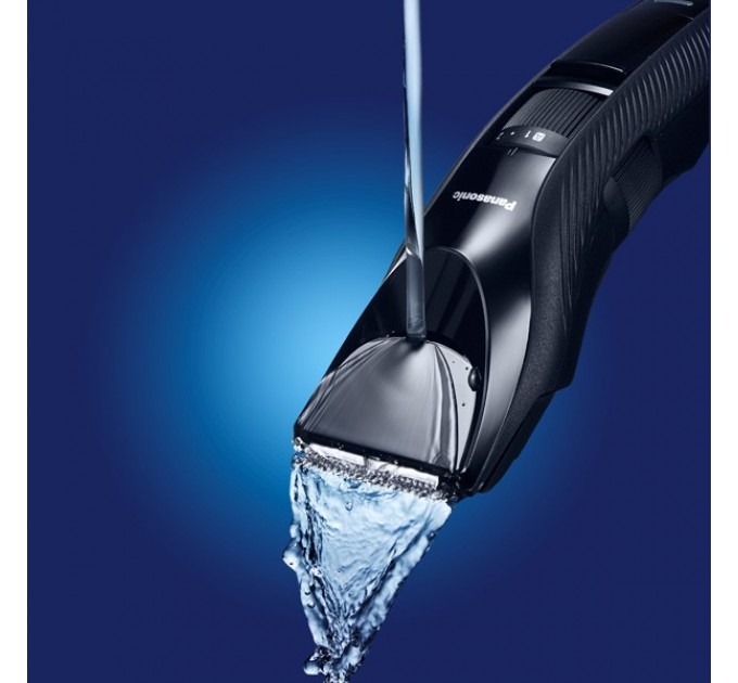 Машинка для стрижки Panasonic для головы, бороды и усов, сеть+акум., насадок-1, сталь, черный