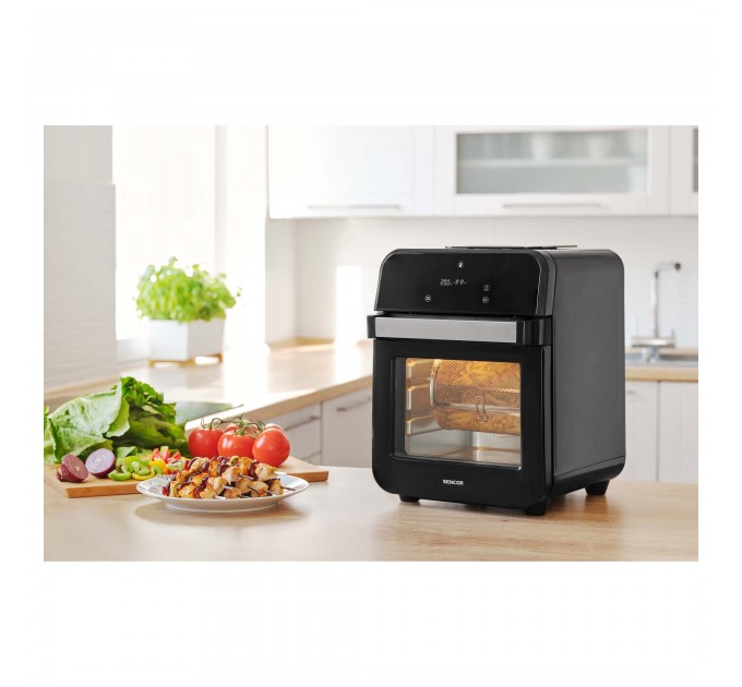 Мультипіч Sencor Vita, 1500Вт, об'єм-12л, сенсорне управл., 60-200°C, нержав.сталь/пластик, чорний