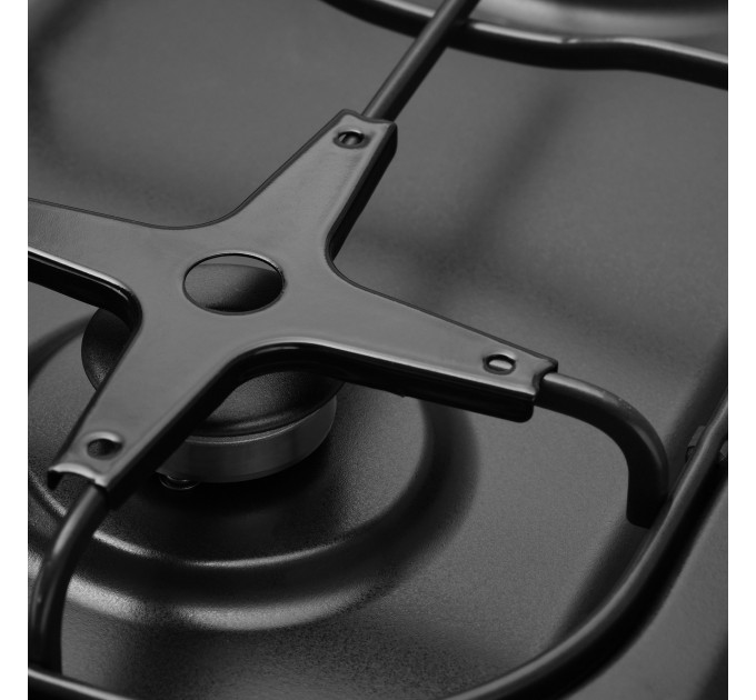 Плита ARDESTO газова, 50л, 50x60см, скляна кришка, електропідпал, таймер, термометр, каво адаптер, форсунки LPG (підключення газового балона), чорний