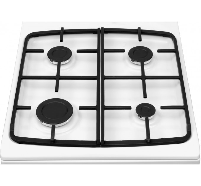 Плита Hansa комбінована, 50х60см, 62л, чавун, газ контр., дисплей, білий