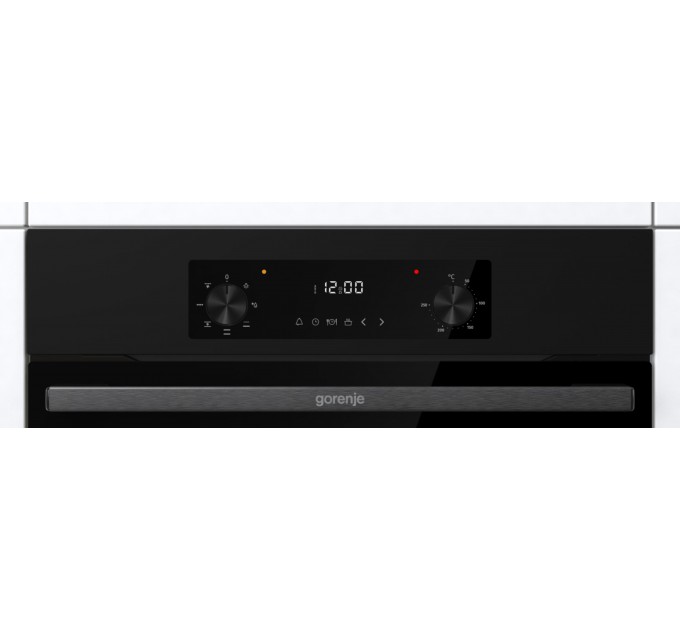 Духовой шкаф Gorenje электрический, 61л, A+, дисплей, конвекция, черный