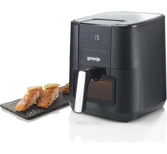 Мультипеч Gorenje 1350Вт, чаша-5.4л, сенсорне управл., 8 авто. программ, пластик+металл, чорний