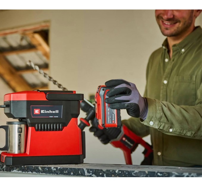 Кофемашина аккумуляторная Einhell TE-CF 18 Li-Solo PXC 18В 240мл 80°С 1.2кг без АКБ и ЗП