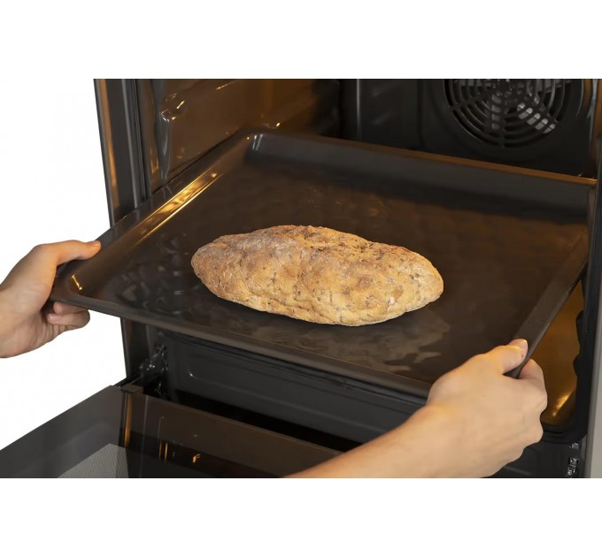 Плита Hansa комби, 62л, 50x60см, дисплей, конвекция, чугун, нерж