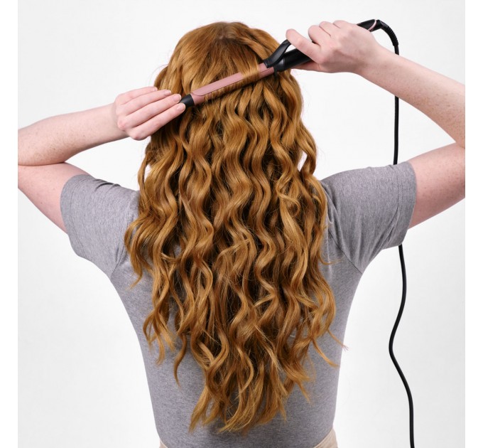 Плойка Babyliss, 37Вт, темп.режимів-6, D -19mm, 160-210С, термо килимок, кварц, кераміка, чорно-рожевий