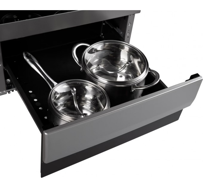 Плита Hansa комби, 65л, 50x60см, дисплей, конвекция, чугун, нерж