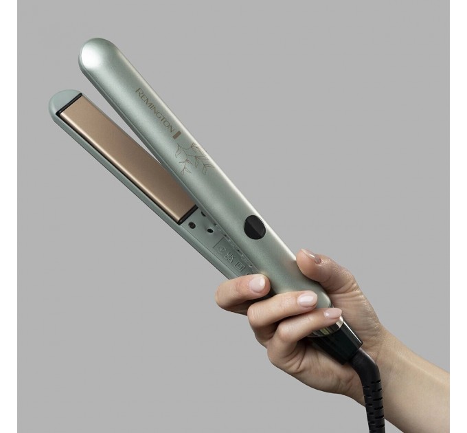 Випрямляч Remington Botanicals, >300Вт, темп.режимів-10, 150-230С, дисплей, кераміка, сіро-зелений
