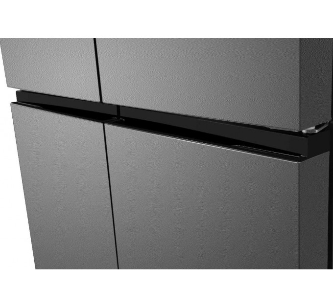 Холодильник TCL многодверный, 185х84х68, холод.отд.-301л, мороз.отд.-169л, 4 дв., A++, NF, инв., диспл внешн., зона св-ти, нерж