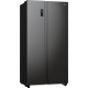 Холодильник SBS Gorenje, 179х67х92см, 2 дв., 356(191)л, А++, NF+, Инв. , Зона св-ти, Внешн.диспл, черный