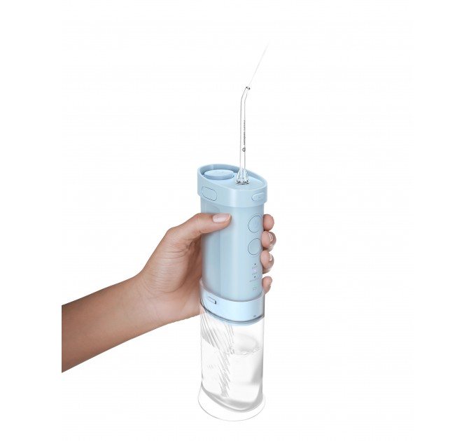 Ирригатор Philips Sonicare Compact Flosser 1000, чаша 200 мл, складной, голубой