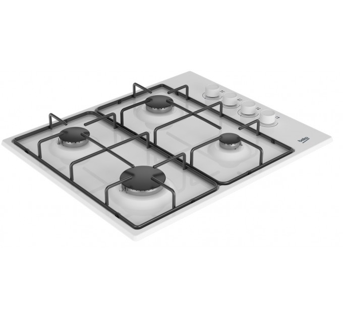 Варильна поверхня Beko газова, 60см, білий