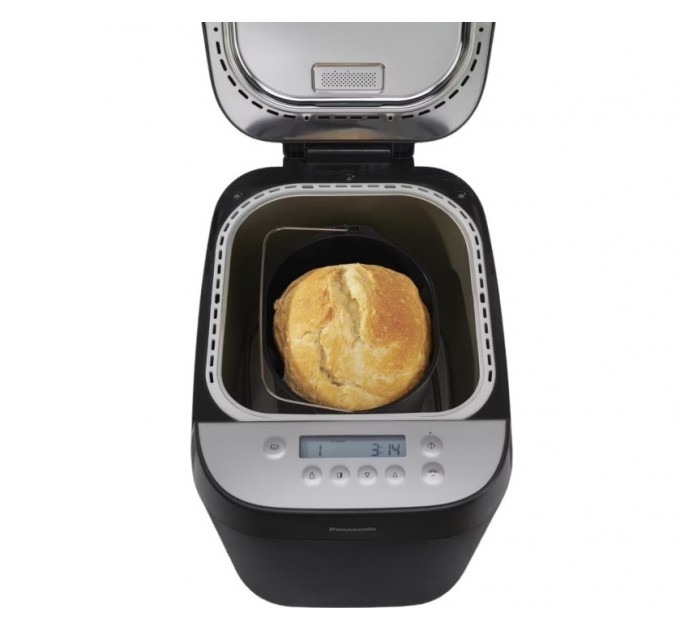 Хлібопічка Panasonic 700Вт, програм-18, макс.ваг -1кг, форма-круг, пластик, чорний
