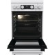 Плита Gorenje комби, 70л, 50x60см, IconLed, чугун, с крышкой, белый