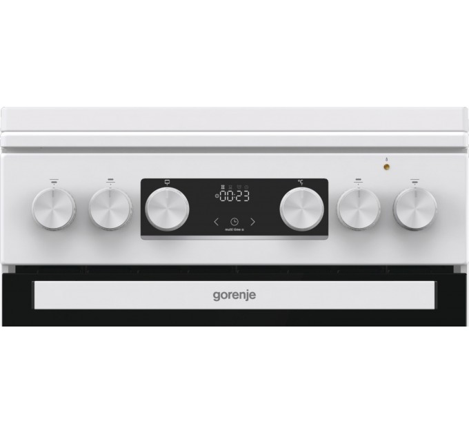 Плита Gorenje комби, 70л, 50x60см, IconLed, чугун, с крышкой, белый