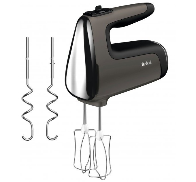 Миксер Tefal стационарный Powermix Silence 600Вт, насадки-4, чаша-металл, 2, 5л, турбо, серо-чорный