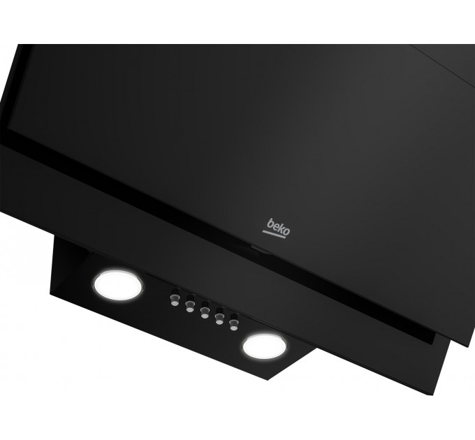 Вытяжка Beko наклонная, 60см, 405м.куб/ч, черный