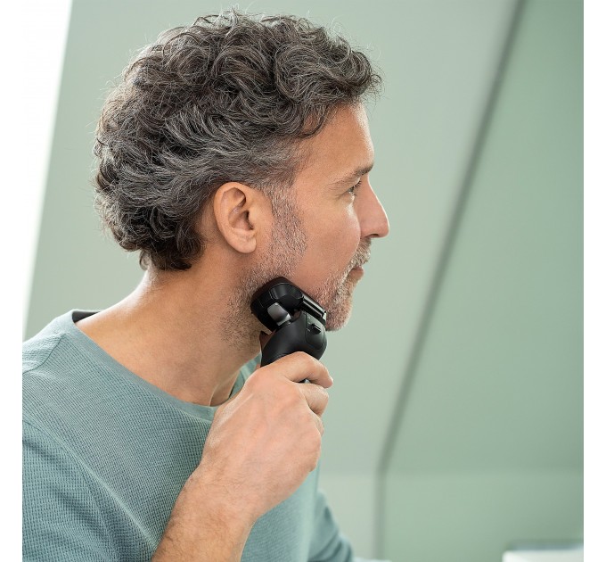 Бритва електр. Panasonic сіткова, 14000 об/хв, бритв.головок-6, Li-Ion, сух.+волог., тример, чехол, чорний