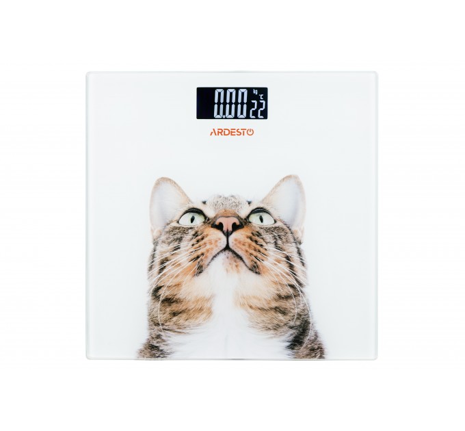 Весы ARDESTO напольные Cat, 150кг, AAAx2 в компл, стекло, многоцветные