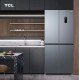 Холодильник TCL многодверный, 185х84х68, холод.отд.-301л, мороз.отд.-169л, 4 дв., A++, NF, инв., диспл внешн., зона св-ти, нерж