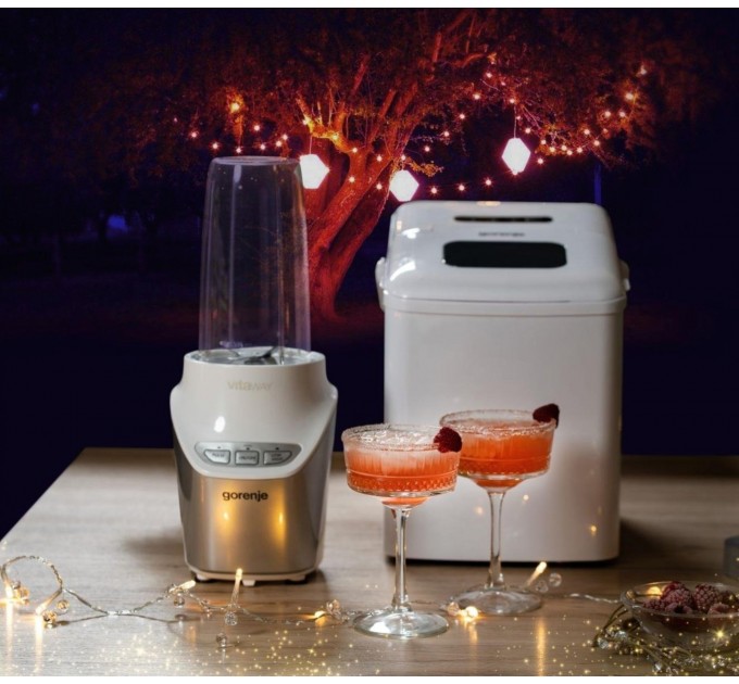 Льдогенератор бытовой Gorenje, 12кг/сутки, 1.8л, дисплей, белый