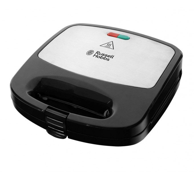 Мультимейкер Russell Hobbs Fiesta 750Вт, алюминий, 3 пластины, корпус-нерж.сталь/пластик, черный