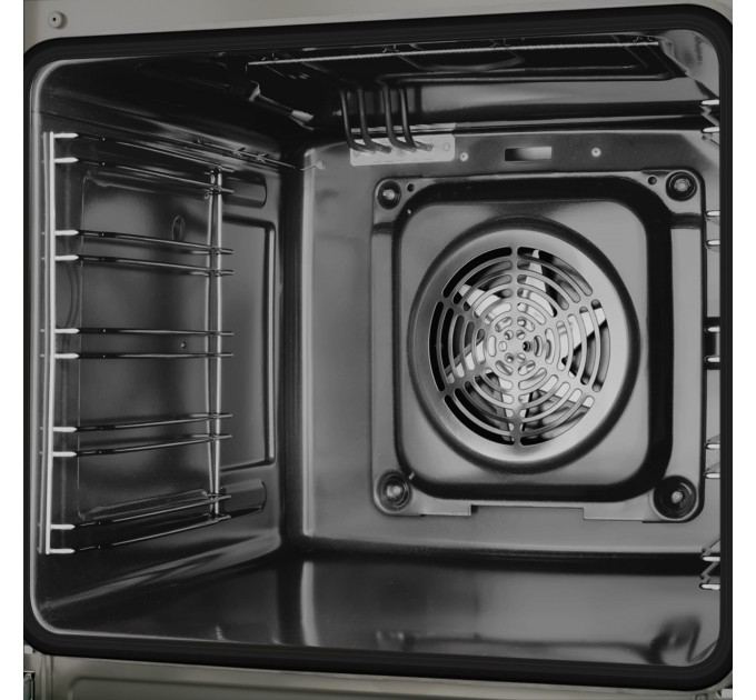 Плита Hansa комби, 65л, 60x60см, дисплей, конвекция, чугун, черный