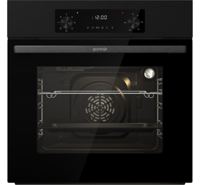 Духовой шкаф Gorenje электрический, 61л, A+, дисплей, конвекция, черный
