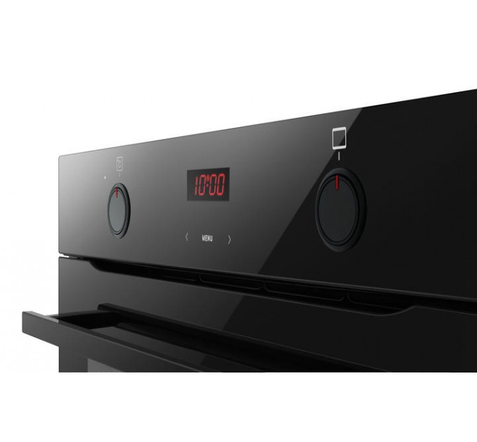 Духовой шкаф Hansa электрический, 77л, A, дисплей, конвекция, черный