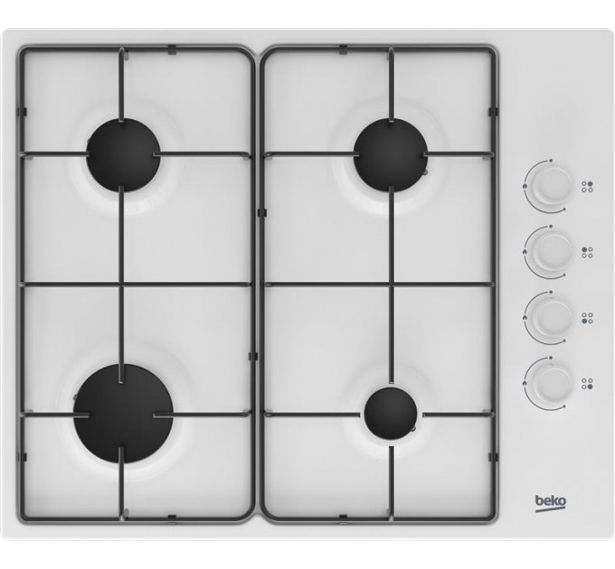 Варильна поверхня Beko газова, 60см, білий