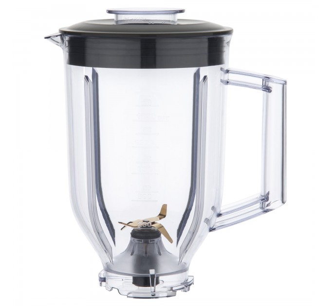 Кухонна машина Sencor 1000Вт, чаша-метал, корпус-пластик, насадок-15, біло-золотий