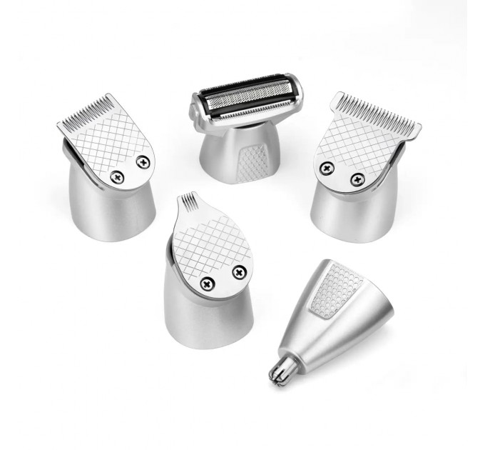 Набір для стрижки Babyliss Lithium Power, для бороди, вусів, голови, носа і тіла, акум., вібраційний мотор, насадок-10, сталь, чорний