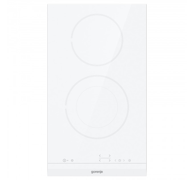 Варильна поверхня Gorenje електрична склокерамічна, 30см, Доміно, білий