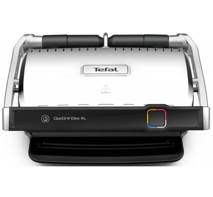 Гриль Tefal прижимний OptiGrill Elite XL 2200Вт, темп. режимів-16, з`ємні пластини, метал