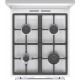 Плита Gorenje комби, 70л, 50x60см, IconLed, чугун, с крышкой, белый