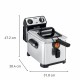 Фритюрниця Tefal Filtra Pro, 2400Вт, ємність-3л, механічне керув., від 150°C до 190°C нержавіюча сталь, черный