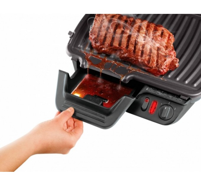 Гриль Tefal прижимной Ultracompact 2000Вт, темп. режимов-3, съёмные пластины, раскрытие на 180°, металл