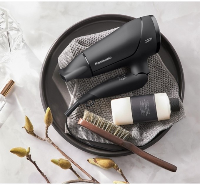 Фен Panasonic дорожный, 2000Вт, режимов-3, черный