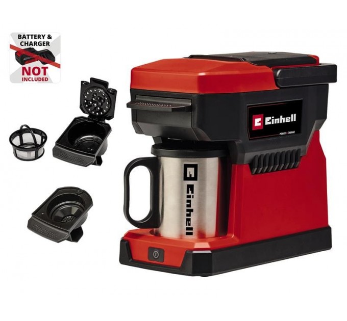 Кофемашина аккумуляторная Einhell TE-CF 18 Li-Solo PXC 18В 240мл 80°С 1.2кг без АКБ и ЗП
