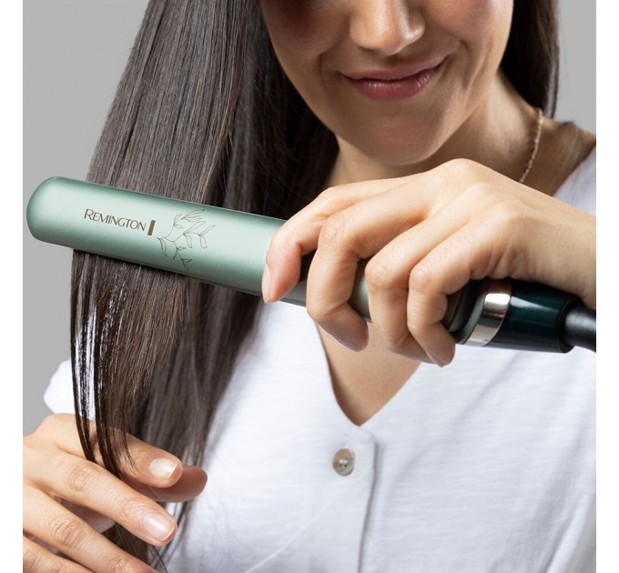 Випрямляч Remington Botanicals, >300Вт, темп.режимів-10, 150-230С, дисплей, кераміка, сіро-зелений