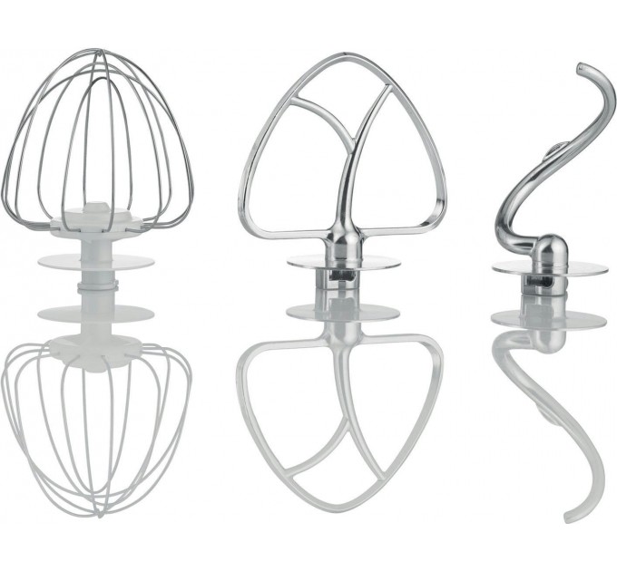 Кухонная машина Gorenje 800Вт, чаша-металл, корпус-металл, насадок-3, белый