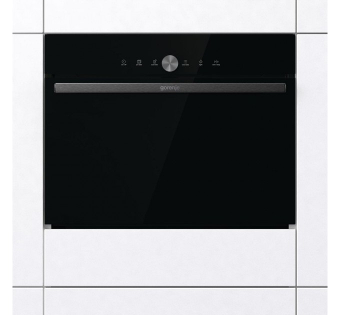 Духовой шкаф Gorenje электрический компактный, 50л, A+, дисплей, ф-ция СВЧ, черный
