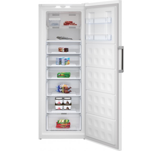 Морозильная камера Beko, 192x70x77, 404л, 1дв., A+, NF, дисплей, белый