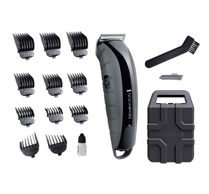 Машинка для стрижки Remington Virtually Indestructible, сеть+акум., насадок-11, сталь, серебристый