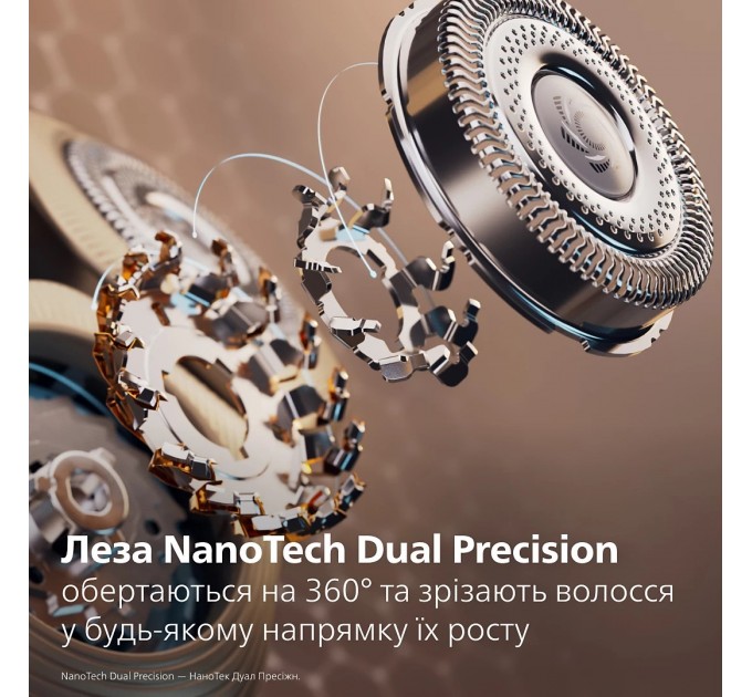 Бритва електр. Philips Series i9000 Prestige Ultra, бритв.головок-3, Li-Ion, сух.+волог., індикатор заряду, твердий чохол, хром