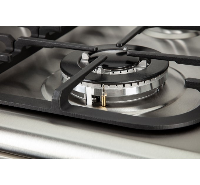 Плита ARDESTO комби, 64л, 60x60см, конвекция, чугун, подсветка, форсунки LPG (подключение газового баллона), съемные направляющие, серебристый